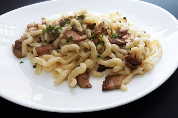 pasta fresca pici con funghi porcini